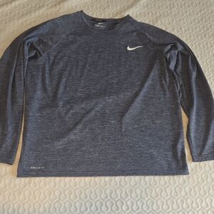 Nike Swim Sz L Grey Workput Shirt Worn Once Perfect Condition UPF40+